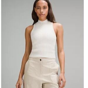 Lululemon silk blend tank top. Ivory/white. Size m. $55
